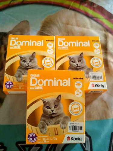Collar Antipulgas Para Gatos Dominal.