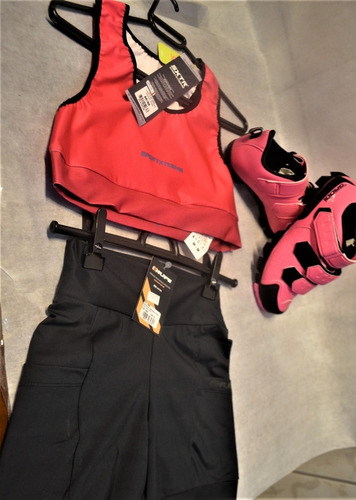 Imagem 1 de 9 de Top Sxtr Energy Rosa+bermuda S/forro Hupi+sapatilha Grool
