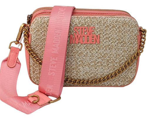 Steve Madden Bolsa Crossbody Con Correa Ancha Bdaysi Raffia