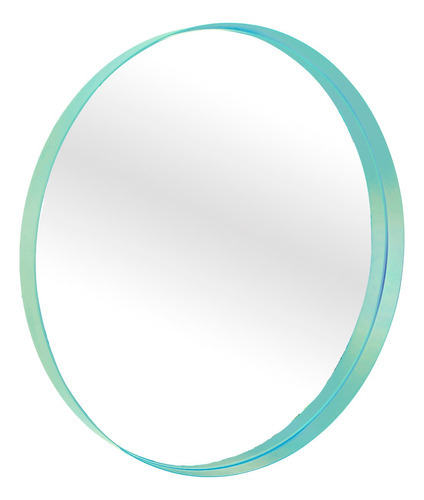 Espelho Decorativo Round Interno Verde 50 Cm Redondo
