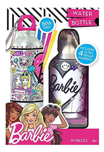 Botella De Agua Estilo Barbie, Personalizable