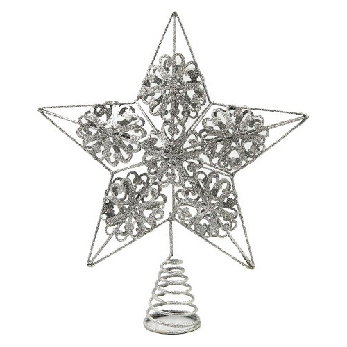 Adorno Punta De Arbol Navidad Estrella Puntal  30cm Diseños!