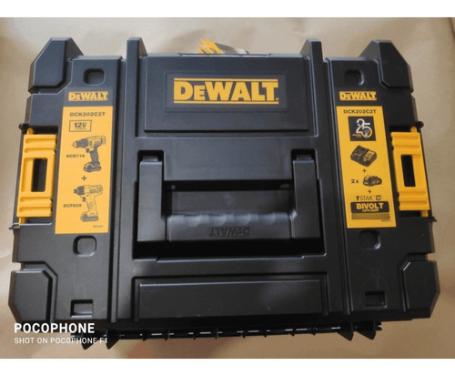 Combo Parafusadeira + Chave Impacto 12v Dck202c2t-br Dewalt