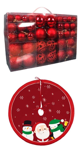 100 Uds Bola De Navidad Árbol De Navidad Falda Decoraciones