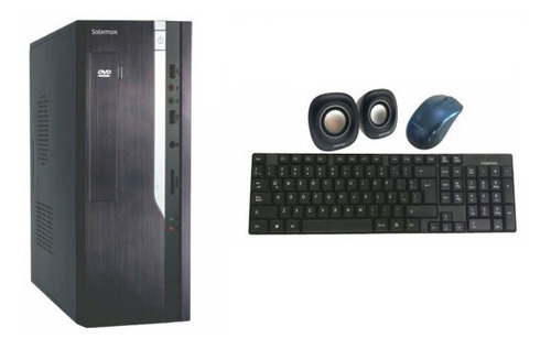 Gabinete Slim C/ Fuente, Teclado, Mouse Y Parlantes
