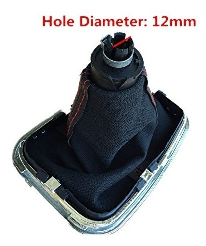 Imagen 8 de 10 de Pomo Palanca Cambios Cofia Costura Roja Golf Bora Mk4 Mk4.5