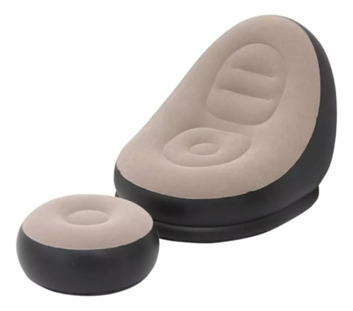 Sofá Tumbona Silla Inflable Reposa Pies Puff X L  + Inflador
