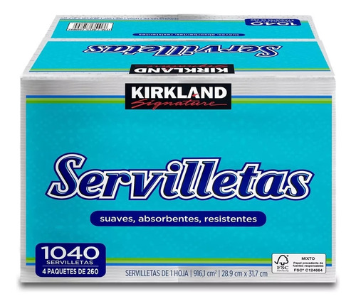 Servilletas Kirkland Signature Paquete Con 1040 Servilletas.