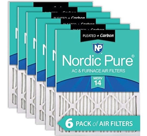 Nordic Pure 18x20x1 Merv 14 Plus Filtros De Aire De Horno De