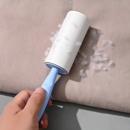 Kit Rolo Adesivo Tira Pelo Limpa Roupa Sofá Cama 90 Folhas Cor Azul-aço