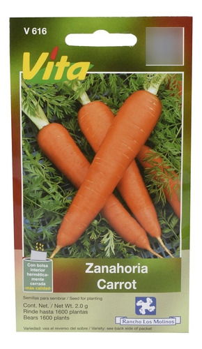 Semillas De Zanahoria 2 Gr