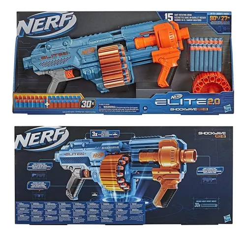 Lança Dardos Ner Elite Schockwave RD-15 Giratório para 15 Dardos E9531 -  Hasbro