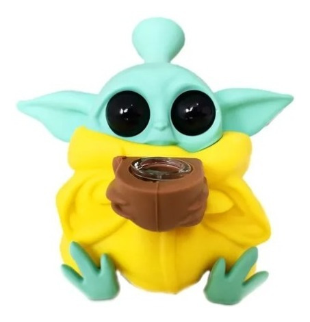 Mini Bong Baby Yoda Star Wars Grogu Silicon 