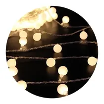 Comprar Luces Arbol Navidad Bolitas Led Calidas Incluye Pilas 5mts