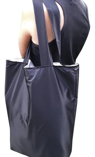 Cartera Bolsa Compras Tela Reforzada Tote Impermeable Grande