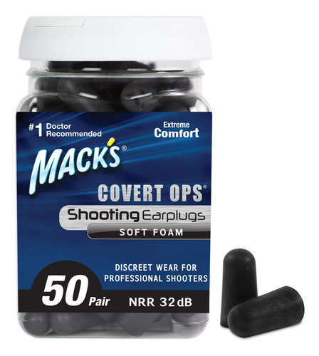 Protección Auditiva Plegable Para Disparos Mack's Covert Ops