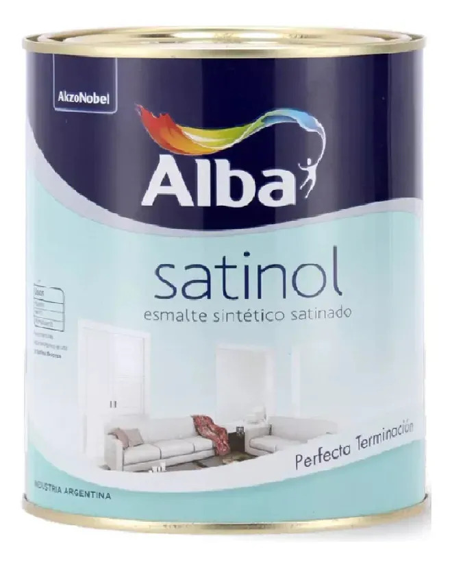 Alba Satinol esmalte sintético satinado blanco 1 litro