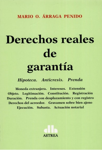 Libro Derechos Reales De Garantía