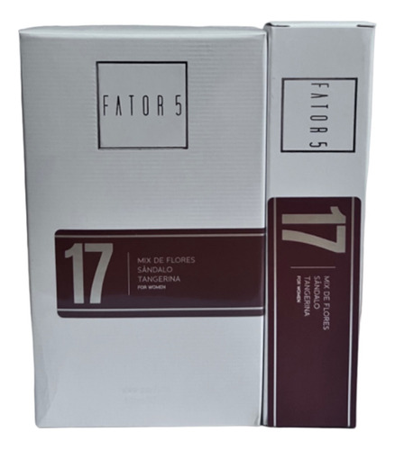 Kit Fator 5 Nº17 Feminino Deo Parfum 60 Ml + Pocket Nº17 25 Ml + Amostra