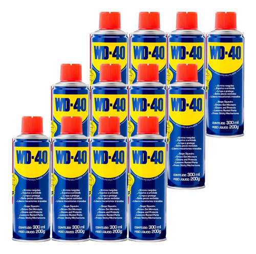 Wd40 Óleo Desengripante  Lubrificante 300ml Emb. C/12