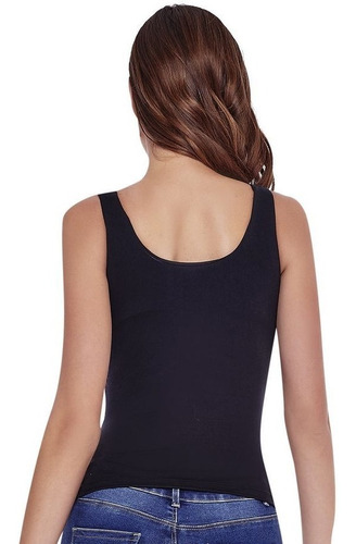 143395 Top Blusa Ilusion Plisada Ajustada Escote Extra Suave
