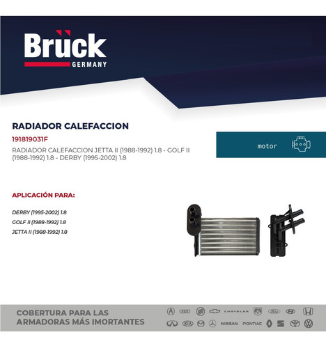 Radiador Calefaccion Defroster Jetta 1990 2.0