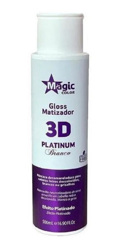 Magic Color Gloss 3d Matizador Platinum Branco 500ml 