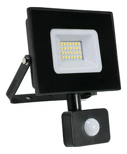 Foco Proyector De Área Smd Street Con Sensor 30w Luz Fría Color de la carcasa Negro