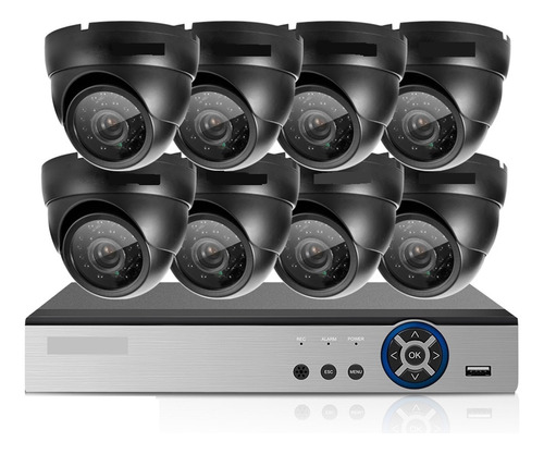 Kit De Videovigilancia Cctv 4k 8ch Nvr Poe 3840*2160 8mp