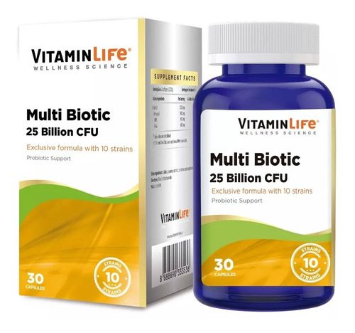 Vitaminlife Multi Biotic 25 Billion Cfu 30 Capsulas
