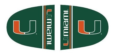 Ncaa University Of Miami Hurricanes - Cubierta De Espejo De 