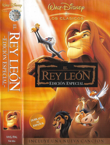 El Rey León Vhs Original Edicion Especil