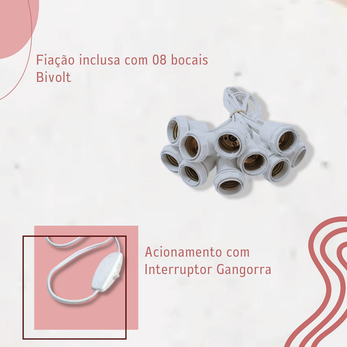 Penteadeira Camarim Mdf Branco 11 Gavetas Com Luz