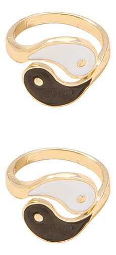 Anillo Yang Yin Yang Con Ocho Diagramas Para Niña, 2 Unidade