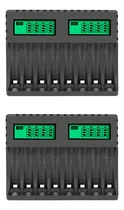 Comprar 2 Cargadores De Batería, Pantalla Lcd, Inteligente, 8 Ranura
