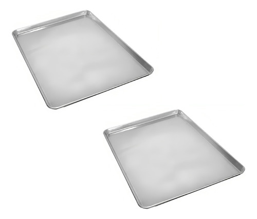 Set X 2 Molde Placa Reposteria N°5  Aluminio 30x40 Cm