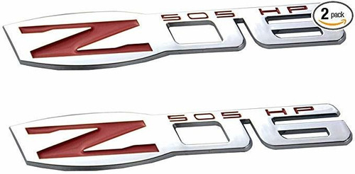 X2 Corvette Z06 Emblema Reemplaza Para Fender / Tronco Placa