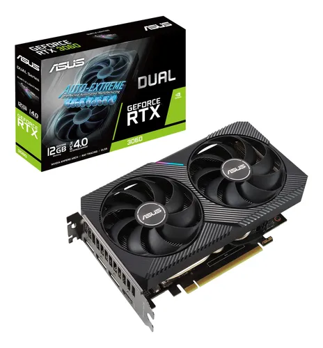 ASUS DUAL GeForce RTX 3060 OC 12GB 本体 Placa Gráfica Asus Dual Nvidia Geforce Rtx 3060 V2 Oc 12gb