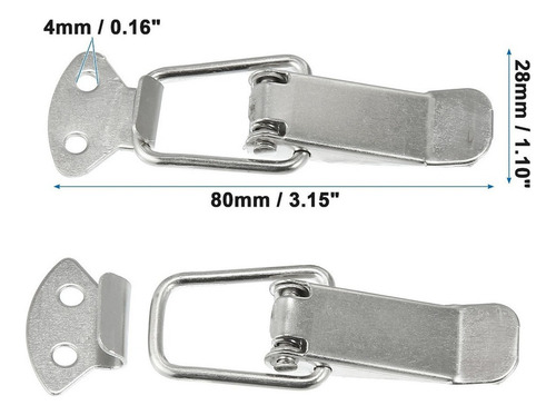 Clips De Bloqueo De Coche Liberación Rápida 80x28 Mm 2 Unida