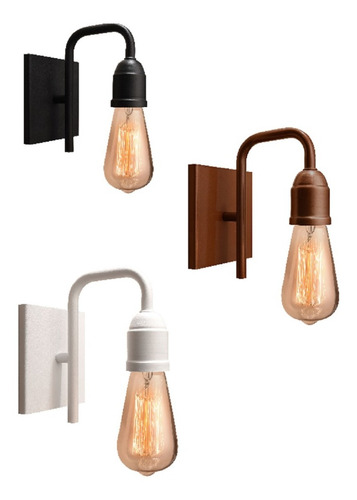 Imagen 1 de 10 de Lampara Aplique Pared Moderno Vintage Industrial Apto Led