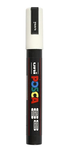 Marcador Uni Posca Pc-5m Blanco X Unidad