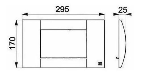 Imagen 2 de 4 de Tapa Tecla Universal Ideal P/depósito Embutir Desc/simple