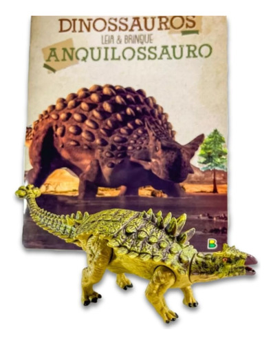 Livro Leia E Brinque Com Dinossauro Articulado Infantil Vários Modelos - Mundo Dos Dinossauros - Desenvolvimento Lúdico Montessori - Todolivro