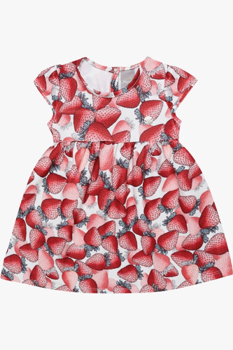 Vestido Infantil Frutas Favo