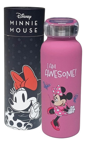 Disney Garrafa Térmica Bubble Minnie 500ml Bebidas