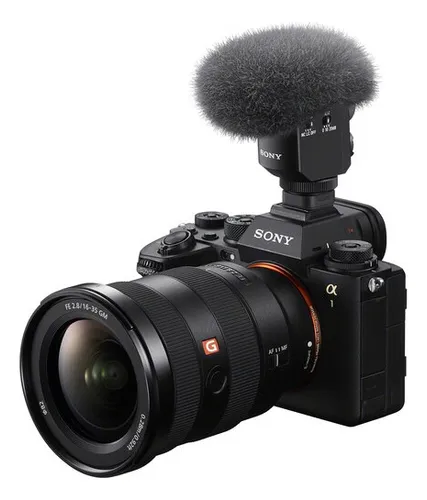 Micrófono Direccional Sony Para Cámara Ecm-m1 Color Negro