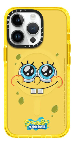 Magsafe Case iPhone 15 Pro Bob Esponja Amarillo