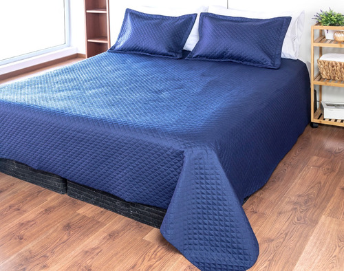 Acolchado Cubrecama Quilt De Verano King Con 2 Fundas