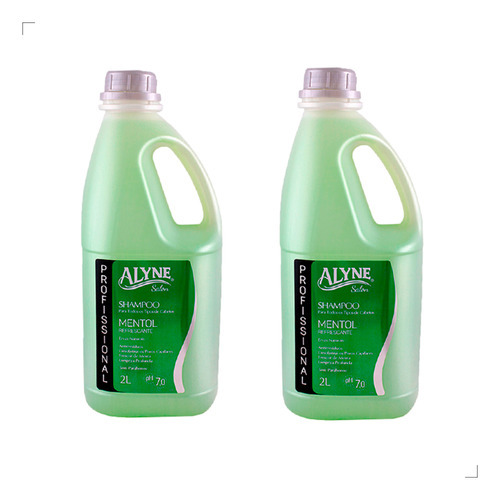  Shampoo Alyne Mentol Refrescante 2l (kit Com 2)