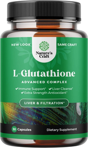 Glutation 30 Cap Natures Craft - Unidad a $7830